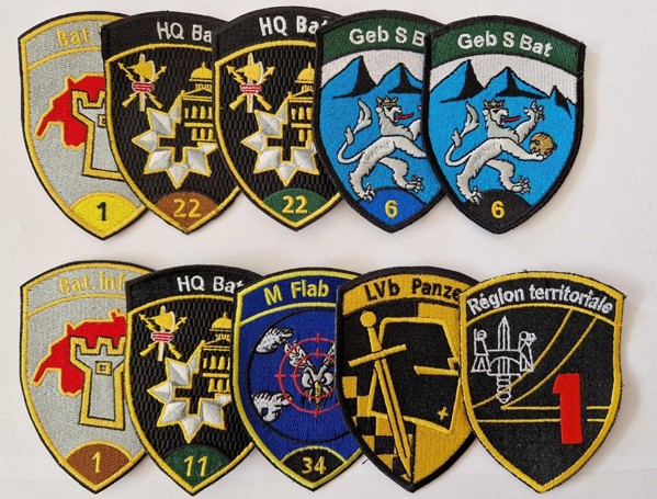 Bild von Armee 21 Badge Sammlung OHNE Klett. Bestehend aus 10 Stück verschiedenen Abzeichen